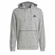 Sudadera con Capucha Hombre Adidas Essentials Mélange Embroidered Gris claro
