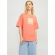 Camiseta de Manga Corta Mujer Jack & Jones Jxpaige Naranja