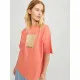 Camiseta de Manga Corta Mujer Jack & Jones Jxpaige Naranja
