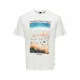 Camiseta de Manga Corta Hombre Only & Sons Onskolton Reg Beach Blanco