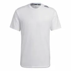 Camiseta de Manga Corta Hombre Adidas D4T Blanco