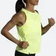 Camiseta para Mujer sin Mangas Brooks Sprint Free 2.0 Amarillo
