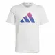 Camiseta de Manga Corta Infantil Adidas Train Icons Blanco