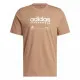 Camiseta de Manga Corta Hombre Adidas Lounge Marrón