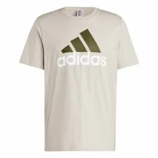Camiseta de Manga Corta Hombre Adidas Essentials Beige