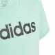Child's Short Sleeve T-Shirt Adidas Linear Logo Green Aquamarine