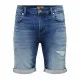 Men's Denim Shorts Only & Sons Onsply Dark Mid Blue Blue