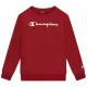 Sudadera Infantil Champion Crewneck Blanco Rojo