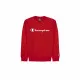 Men’s Hoodie Champion Crewneck White Red