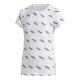 Camiseta de Manga Corta Infantil Adidas Sportswear Blanco