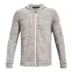 Men's Sports Jacket Under Armour RIVAL TERRY FZ Light grey