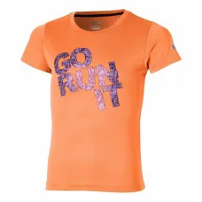 Child's Short Sleeve T-Shirt Asics Go Run It Orange