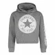 Sudadera con Capucha Unisex Converse Chuck Patch Crop G Gris oscuro
