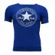 Camiseta de Manga Corta Infantil Converse  Core Chuck Taylor Patch  Azul