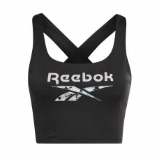 Sujetador Deportivo Reebok Yoga Floral Negro