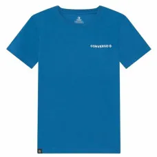 Camiseta de Manga Corta Niño Converse Field Surplus Azul