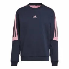 Men’s Sweatshirt without Hood Adidas Future Icons 3 Navy Blue Black