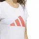 Camiseta de Manga Corta Mujer Adidas Training 3B Blanco