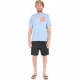 Men’s Short Sleeve T-Shirt Hurley Halfer Gradient UPF Blue