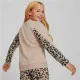 Sudadera sin Capucha Niña Puma Alpha Crew Neck Beige Leopardo Rosa