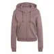 Sudadera con Capucha y Cremallera Mujer Adidas ALL SZN Fleece Café