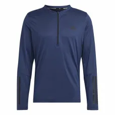 Camiseta de Manga Larga Hombre Adidas Training 1/4-Zip Azul oscuro