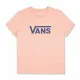 Camiseta de Manga Corta Mujer Vans Drop V SS Crew-B W Peach Salmón