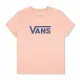 Camiseta de Manga Corta Mujer Vans Drop V SS Crew-B W Peach Salmón