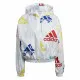 Chaqueta Deportiva para Mujer Adidas Essentials Multi-Colored Logo Blanco