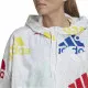 Chaqueta Deportiva para Mujer Adidas Essentials Multi-Colored Logo Blanco