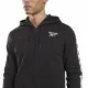 Chaqueta Deportiva para Hombre Reebok Identity Tape FZ Negro
