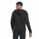 Chaqueta Deportiva para Hombre Reebok Identity Tape FZ Negro