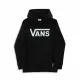 Sudadera con Capucha Niño Vans Classic Negro