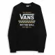 Sudadera sin Capucha Hombre Vans Negro