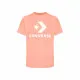 Camiseta de Manga Corta Unisex Converse Standard Fit Center Front Large Salmón