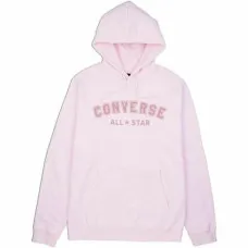 Sudadera con Capucha Unisex Converse Classic Fit All Star Single Screen Rosa