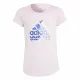 Camiseta de Manga Corta Infantil Adidas Graphic Rosa