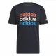 Men’s Short Sleeve T-Shirt Adidas Multi Linear Sportswear Graphic (L)
