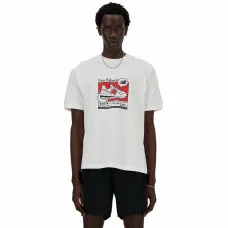 Men’s Short Sleeve T-Shirt New Balance MT41593 SST White (XL)