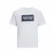 Men’s Short Sleeve T-Shirt Jack & Jones Lafayette Box White