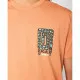 Men’s Short Sleeve T-Shirt Rip Curl Desti Animals Orange