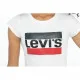 Camiseta de Manga Corta Niño Levi's Sportswea Blanco