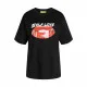 Men’s Short Sleeve T-Shirt Jack & Jones Jxkora Loose Black Lady