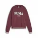Sudadera sin Capucha Mujer Puma Squad Crew Fl Rojo Oscuro