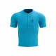 Camiseta de Manga Corta Unisex Compressport Trail Half-Zip Fitted SS Azul cielo