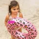 Inflatable Float Swim Essentials Leopard Light Pink
