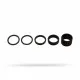 Nylon spacers Shimano PR320492 Black (4 pcs)