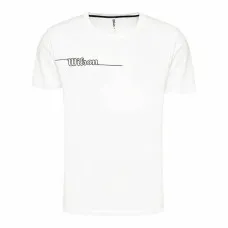 Short-sleeve Sports T-shirt Wilson Team II Teach White