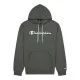Sudadera con Capucha Hombre Champion Script Logo Print Gris oscuro