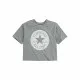 Camiseta de Manga Corta Converse  Chuck Patch Boxy Gris